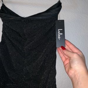 Lulus brand new maxi sparkle black dress